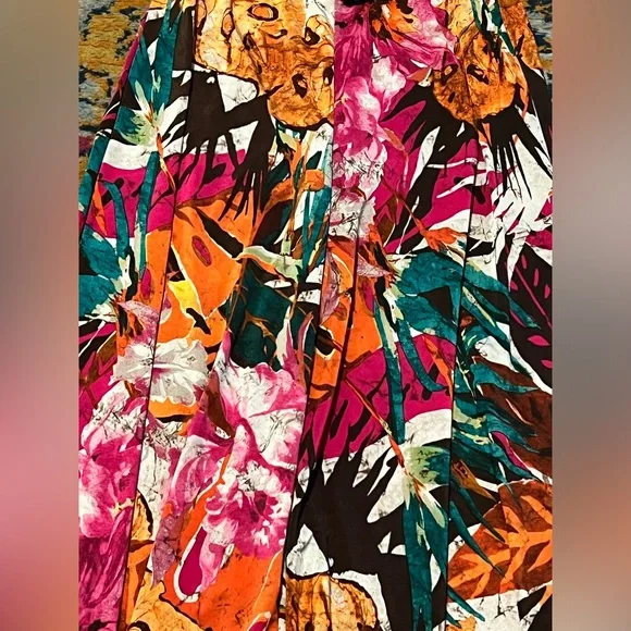 Monaco USA Strapless Colorful Wide Leg Jumpsuit - Picture 6 of 11